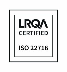 ISO 22716 certificate.
