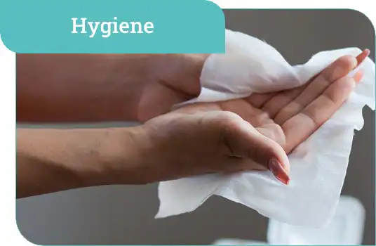 Contract manufacturing for hygiene products.